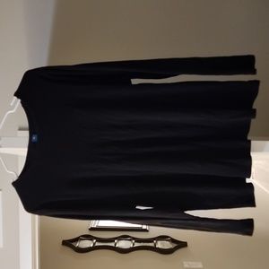 🖤🖤 Old Navy Plus Size Black Ribbed Long Sleeve Stretchy Shirt 4X 🖤🖤